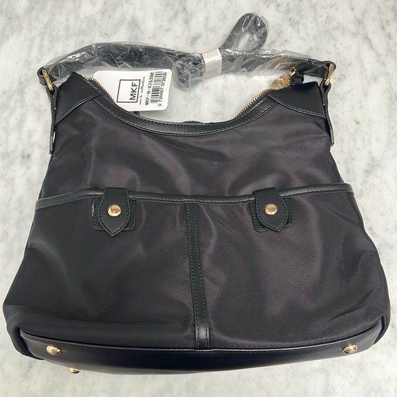 MKF COLLECTION • Black Harper Nylon Shoulder Bag Purse & Wallet Set - Picture 7 of 8